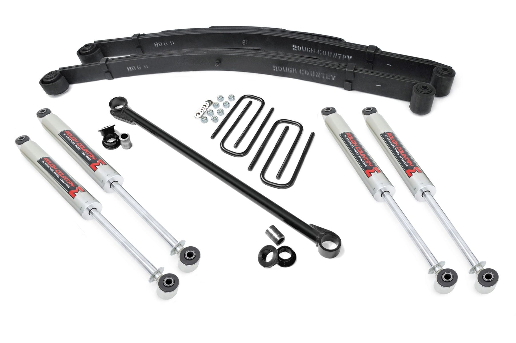 Rough Country 2.5 Inch Leveling Kit Leaf Spring M1 Ford F-250/F-350 Super Duty (99-04)