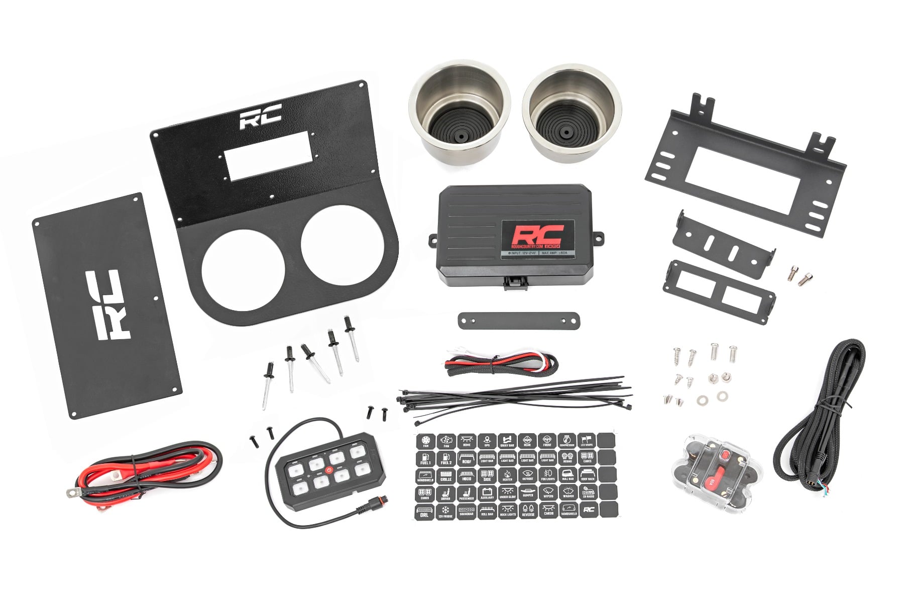 Rough Country Cup Holder MLC-8 Honda Pioneer 1000