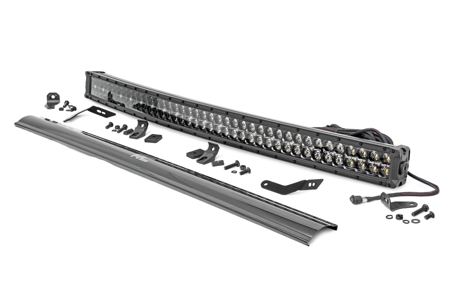 Rough Country LED Light Kit Front Mount 40″ Black Dual Row White DRL Honda Talon 1000