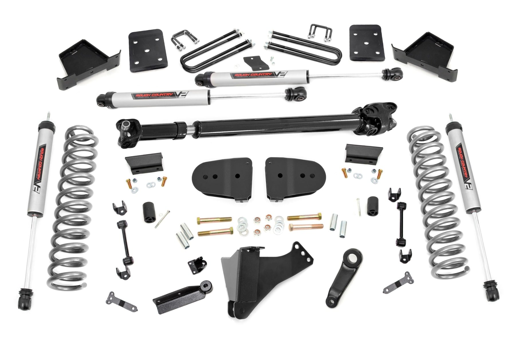 Rough Country 6 Inch Lift Kit Diesel OVLD D/S V2 Ford F-250/F-350 Super Duty (23-26)