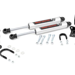 Rough Country V2 Steering Stabilizer Dual 2-8 Inch Lift Jeep Wrangler JK/Wrangler Unlimited (07-18)