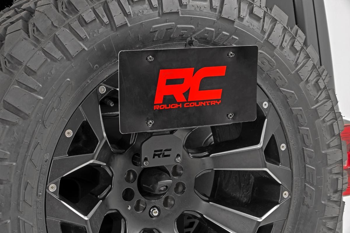 Rough Country License Plate Relocation Bracket Jeep Wrangler JK/Wrangler Unlimited (07-18)