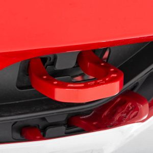 Rough Country Tow Hooks Forged Red Chevy Silverado 1500 2WD/4WD (2014-2018 & Classic)