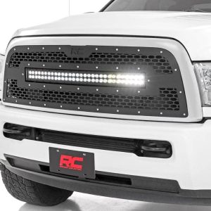 Rough Country Mesh Grille 30″ Dual Row LED Black Ram 2500/3500 2WD/4WD (2013-2018)