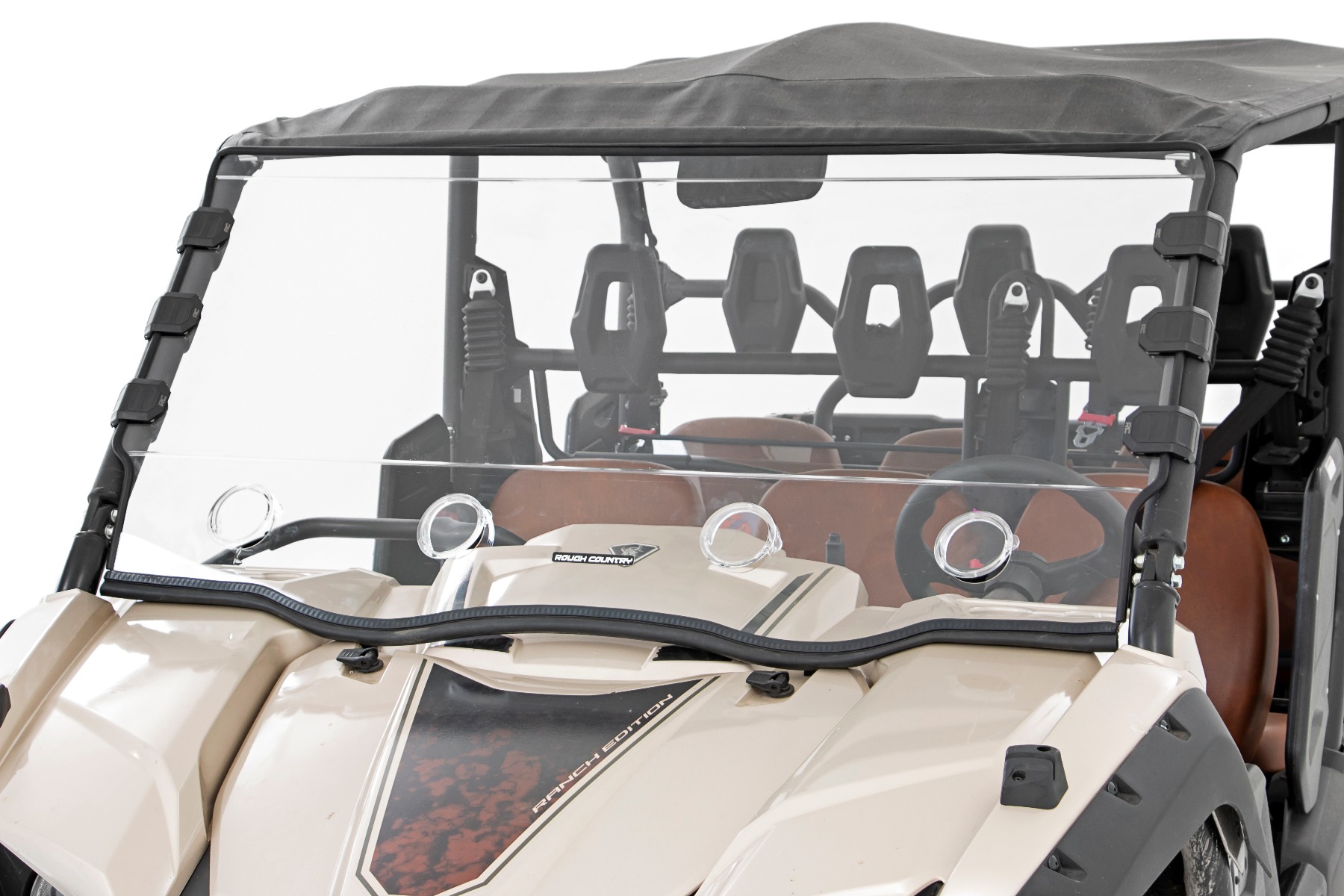 Rough Country Vented Full Windshield Scratch Resistant Yamaha Viking 700