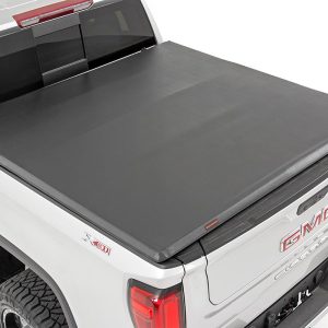 Rough Country Soft Tri-Fold Bed Cover 5’10” Bed Chevy/GMC Sierra 1500 (19-26)/Silverado 1500 (19-26)