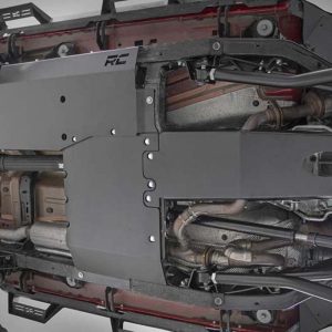 Rough Country Skid Plate Combo 3.6L Engine T-Case Jeep Wrangler Unlimited (18-19)