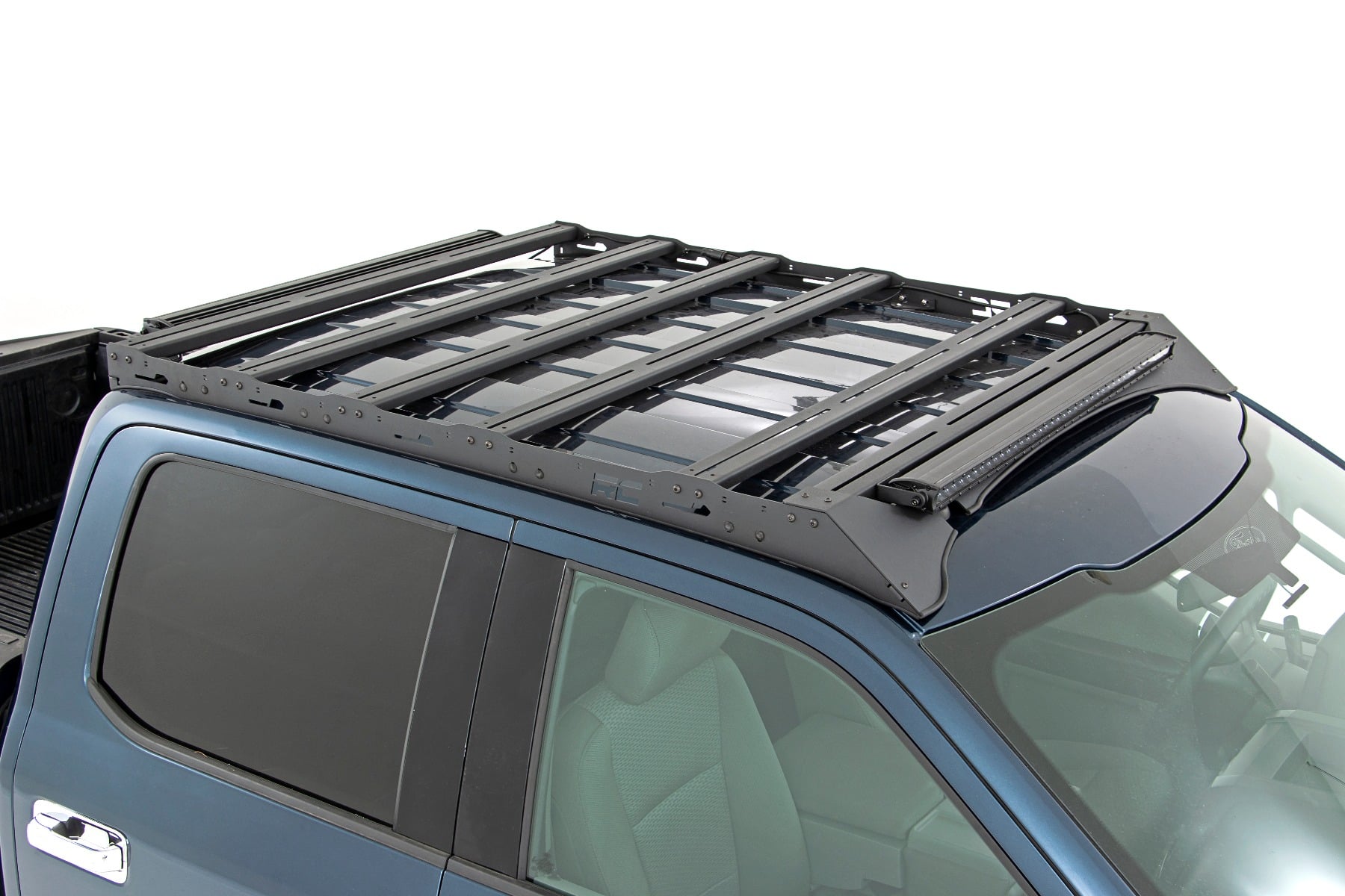 Rough Country Roof Rack FR 40 Inch Single Row BLK LED Ford F-150 2WD/4WD (2015-2018)