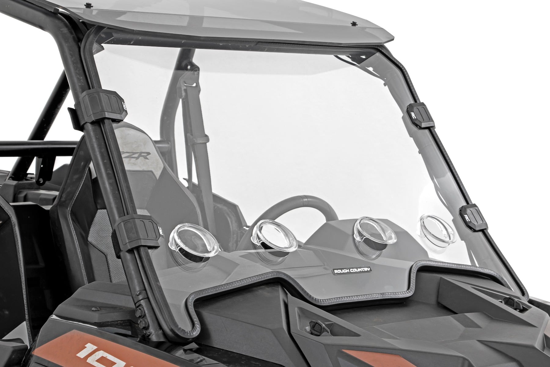 Rough Country Vented Full Windshield Scratch Resistant Polaris RZR XP 1000