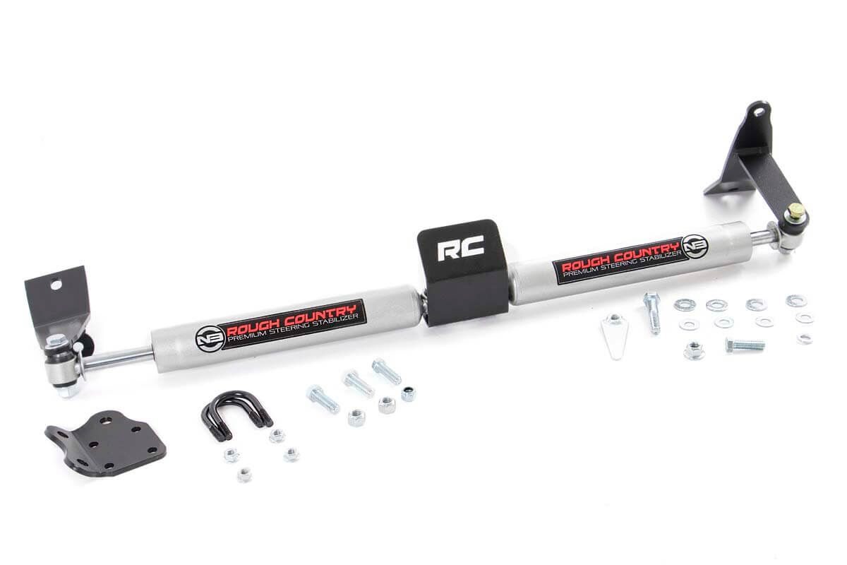 Rough Country N3 Steering Stabilizer Dual 2-8 Inch Lift Ram 2500 (03-13)/3500 (11-12)