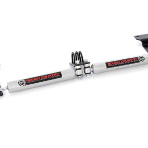 Rough Country N3 Steering Stabilizer Dual 2-8 Inch Lift Ford Excursion (00-05)/Super Duty (99-04)