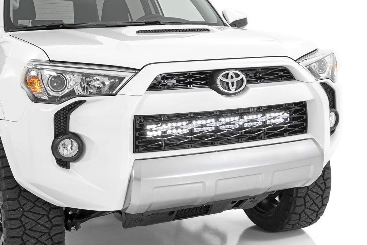 Rough Country LED Light Kit Bumper Mount 30″ Black Dual Row Toyota 4Runner (14-20)