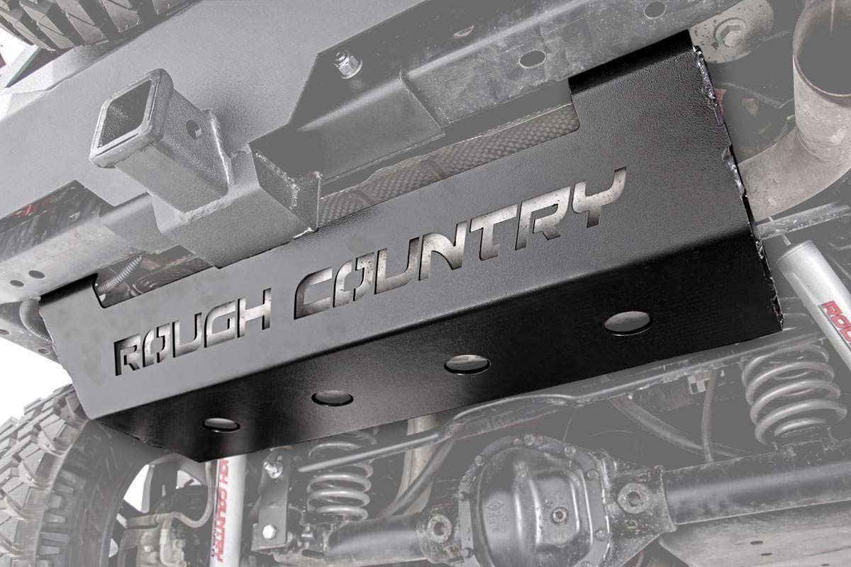 Rough Country Muffler Skid Plate Jeep Wrangler JK/Wrangler Unlimited (2007-2018)