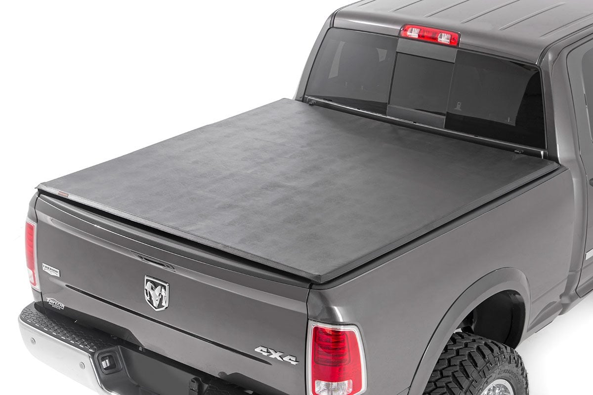 Rough Country Soft Tri-Fold Bed Cover 5’7″ Bed Ram 1500 2WD/4WD (2009-2018 & Classic)