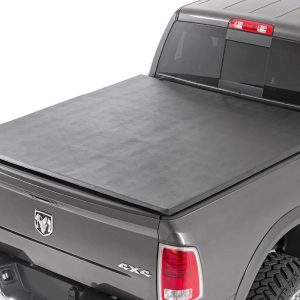 Rough Country Soft Tri-Fold Bed Cover 6’4″ Bed Ram 1500/2500/3500 2WD/4WD (2010-2025 & Classic)