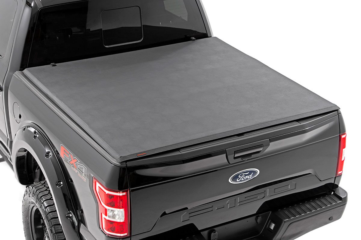 Rough Country Soft Tri-Fold Bed Cover 5’7″ Bed Ford F-150 2WD/4WD (2001-2003)