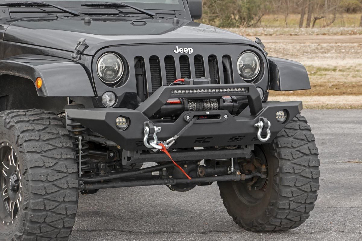Rough Country Front Bumper Sport OE Fog Jeep Gladiator JT/Wrangler JK & JL/Wrangler Unlimited