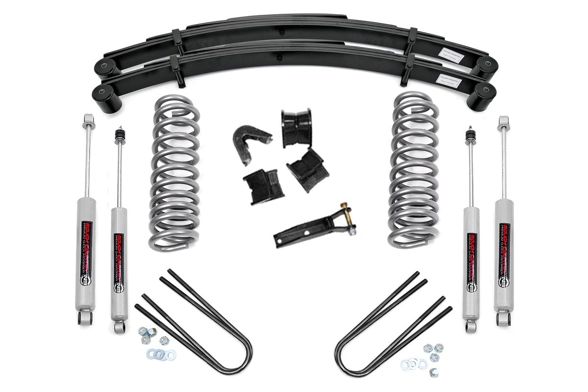 Rough Country 2.5 Inch Lift Kit Rear Springs Ford F-100 4WD (1970-1976)