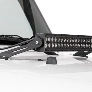 Rough Country LED Light Mount Hood 20″ Jeep Wrangler JK/Wrangler Unlimited (07-18)