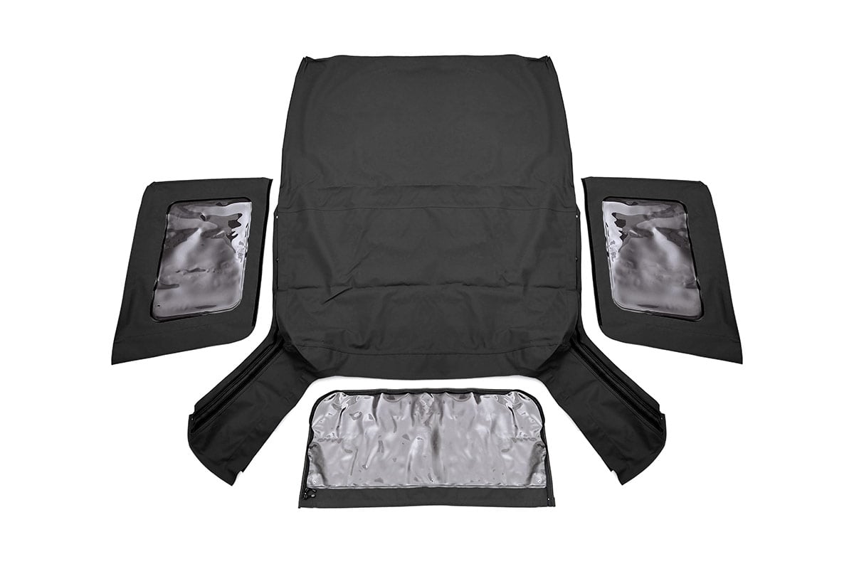 Rough Country Soft Top Replacement Black 2 Door Jeep Wrangler JK 4WD (2007-2009)