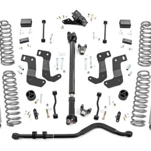 Rough Country 3.5 Inch lift Kit C/A Drop FR D/S Jeep Wrangler Unlimited 4WD (18-23)