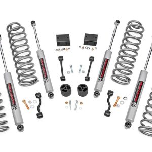 Rough Country 2.5 Inch Lift Kit Coils Jeep Wrangler Unlimited Rubicon 4WD (2018-2023)