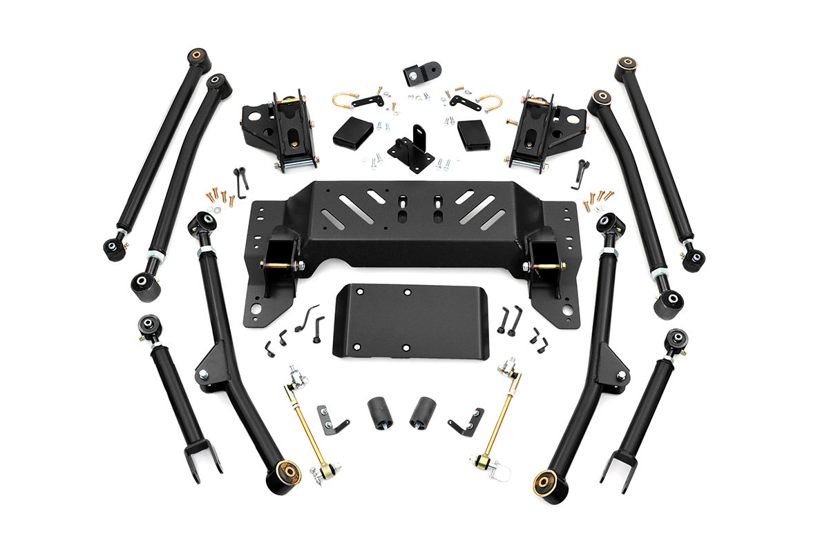 Rough Country Long Arm Upgrade Kit 4 Inch Lift Jeep Grand Cherokee ZJ 4WD (1993-1998)