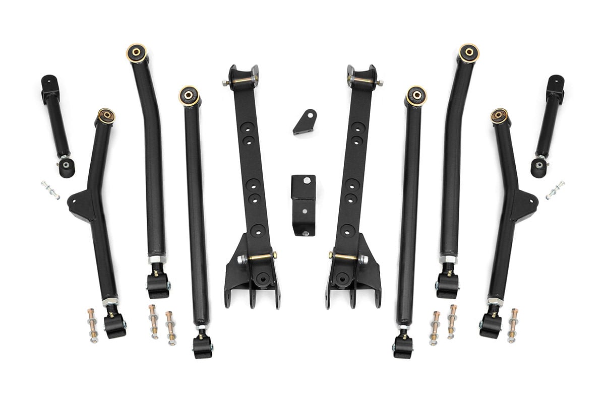Rough Country Long Arm Upgrade Kit 4-6 Inch Lift Jeep Wrangler Unlimited 4WD (04-06)