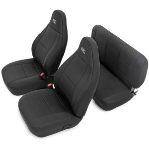 Rough Country Seat Covers Front and Rear Jeep Wrangler TJ (03-06)/Wrangler Unlimited (04-06)