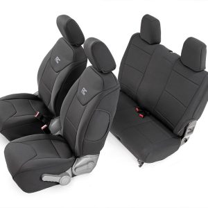 Rough Country Seat Covers Front and Rear Jeep Wrangler JK 4WD (2007-2010)