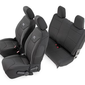 Rough Country Seat Covers Front and Rear 2-Door Jeep Wrangler JK 4WD (2013-2018)