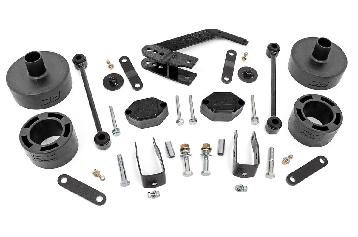 Rough Country 2.5 Inch Lift Kit Spacers Series II Jeep Wrangler JK/Wrangler Unlimited (07-18)