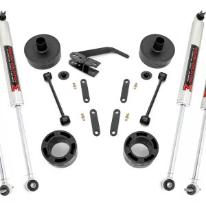 Rough Country 2.5 Inch Lift Kit Spacers M1 Jeep Wrangler JK/Wrangler Unlimited (07-18)