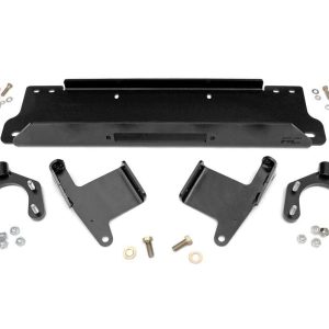 Rough Country Winch Mount Plate Factory Bmpr D-Rings Jeep Wrangler JK/Wrangler Unlimited (07-18)
