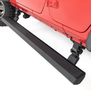 Rough Country Power Running Boards Dual Electric Motor 4 Door Jeep Wrangler JL (2018-2026)