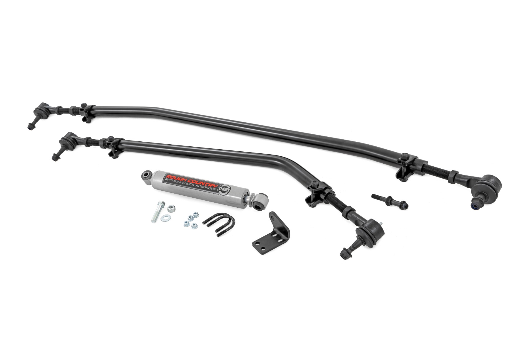 Rough Country High Steer Kit w/ N3 Steering Stabilizer Jeep Gladiator JT/Wrangler JL (18-26)