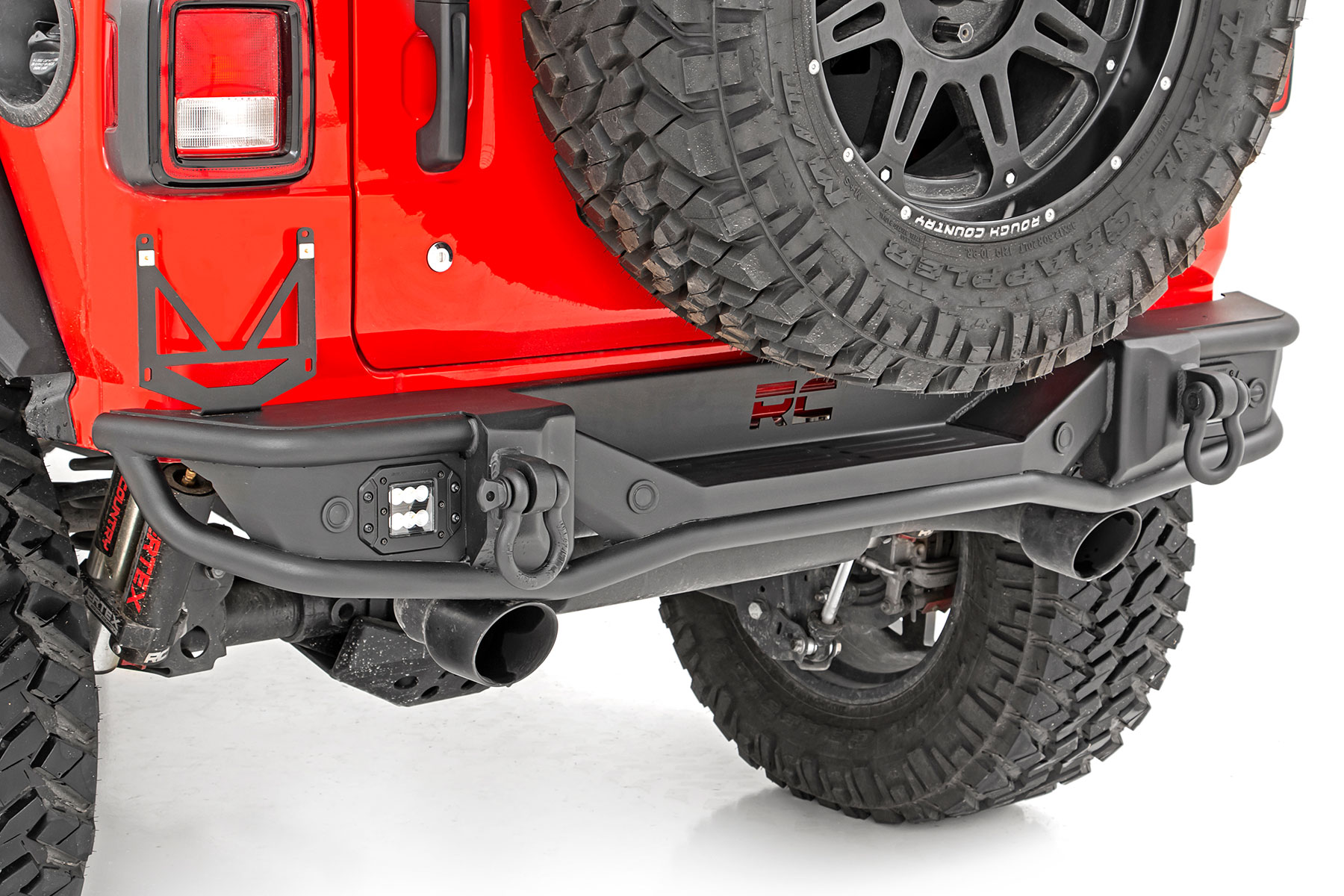 Rough Country Rear Bumper Tubular Jeep Wrangler JL (18-26)/Wrangler Unlimited (18-26)