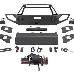 Rough Country Front Winch Bumper 9500S Jeep Gladiator JT/Wrangler JK & JL/Wrangler Unlimited 4WD