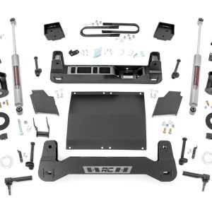 Rough Country 6 Inch Lift Kit Mono Leaf Rear Diesel GMC Sierra 1500 2WD/4WD (19-24)