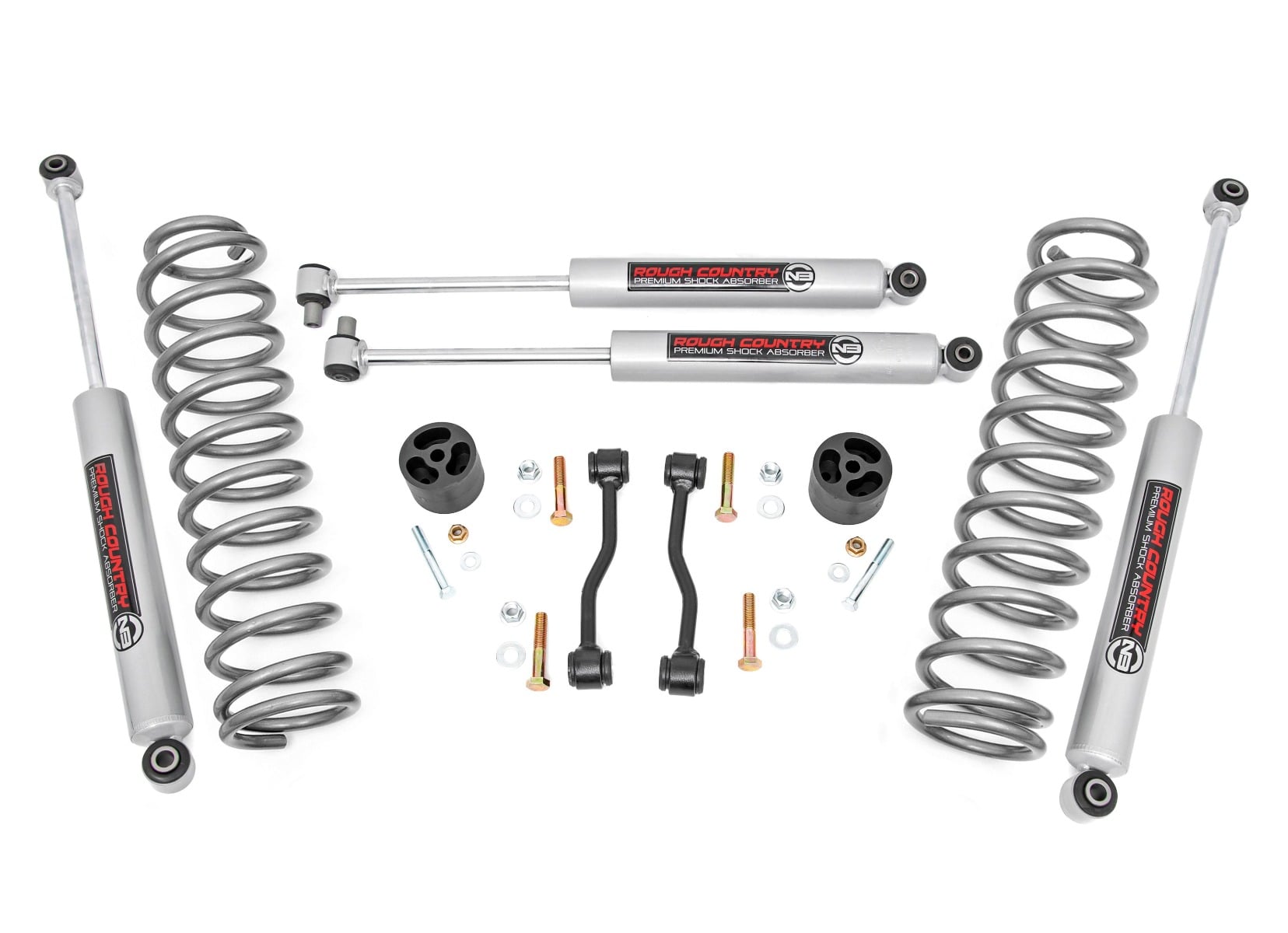 Rough Country 2.5 Inch Leveling Kits Springs Jeep Gladiator JT 4WD (2024-2026)