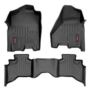 Rough Country Floor Mats FR & RR Quad Cab Ram 1500 2WD/4WD (2012-2018 & Classic)