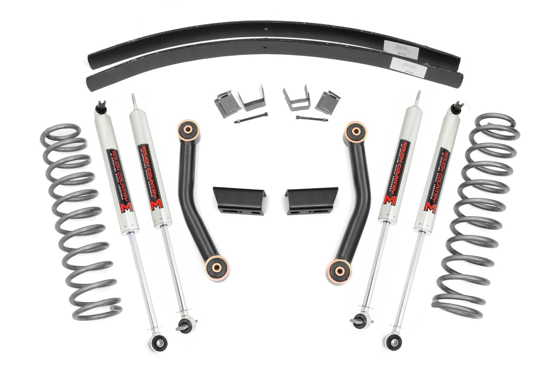 Rough Country 3 Inch Lift Kit SII RR AAL M1 Jeep Cherokee XJ 2WD/4WD (1984-2001)
