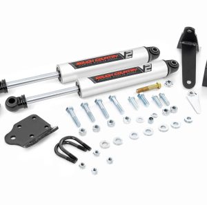 Rough Country V2 Steering Stabilizer Dual 2-8 Inch Lift Ram 2500 (03-13)/3500 (11-12)