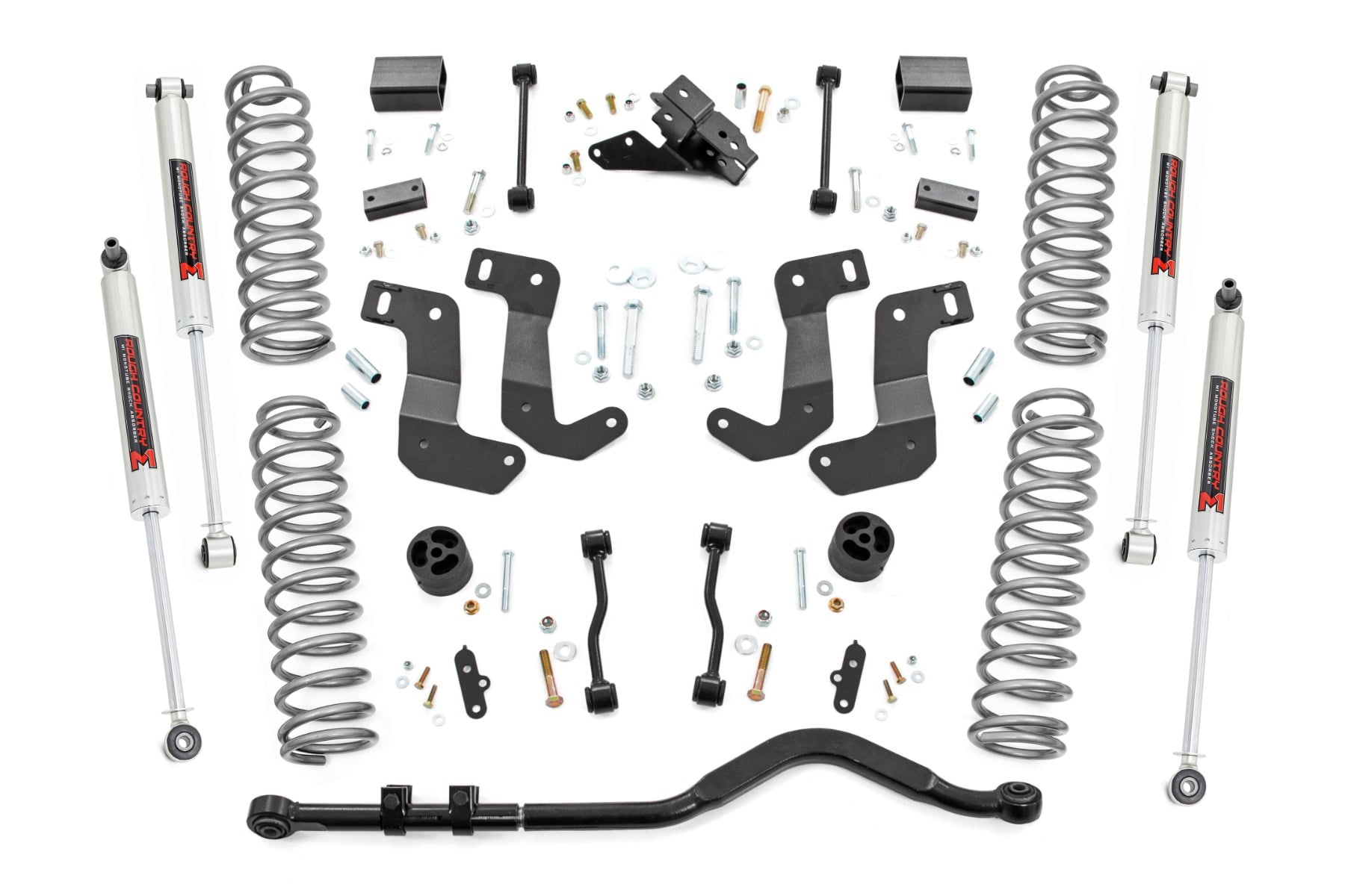 Rough Country 3.5 Inch Lift Kit C/A Drop Stage 1 M1 Jeep Wrangler Unlimited (18-23)