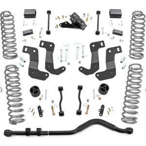 Rough Country 3.5 Inch Lift Kit C/A Drop Stage 1 M1 Jeep Wrangler JL 4WD (21-23)
