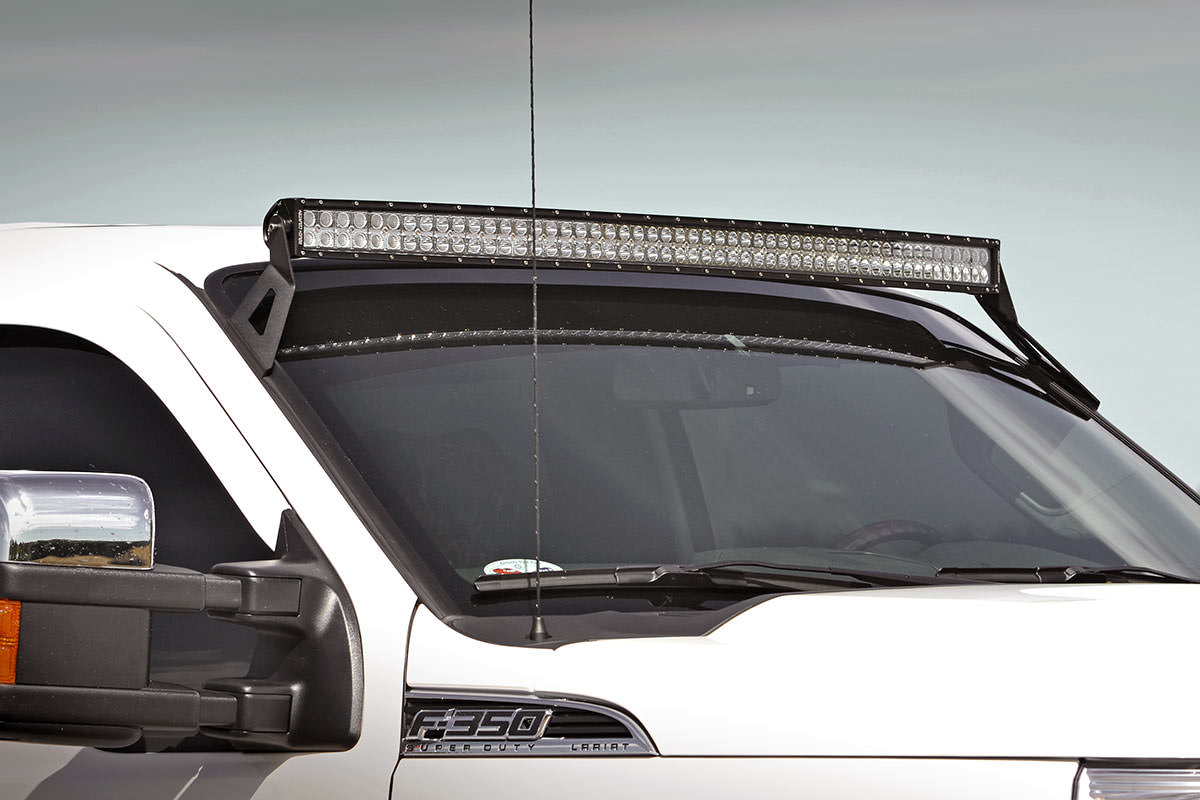 Rough Country LED Light Mount Upper Windshield 54″ Curved Ford F-250/F-350 Super Duty (99-16)