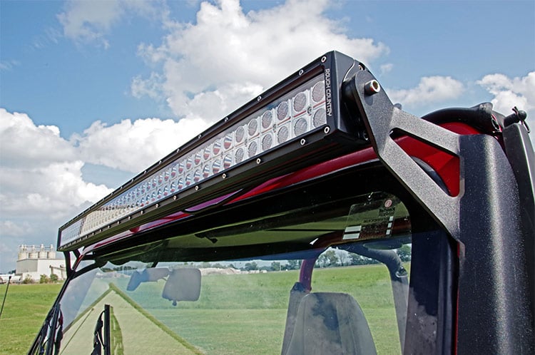 Rough Country LED Light Mount Upper Windshield 50″ Straight Jeep Wrangler YJ (87-95)