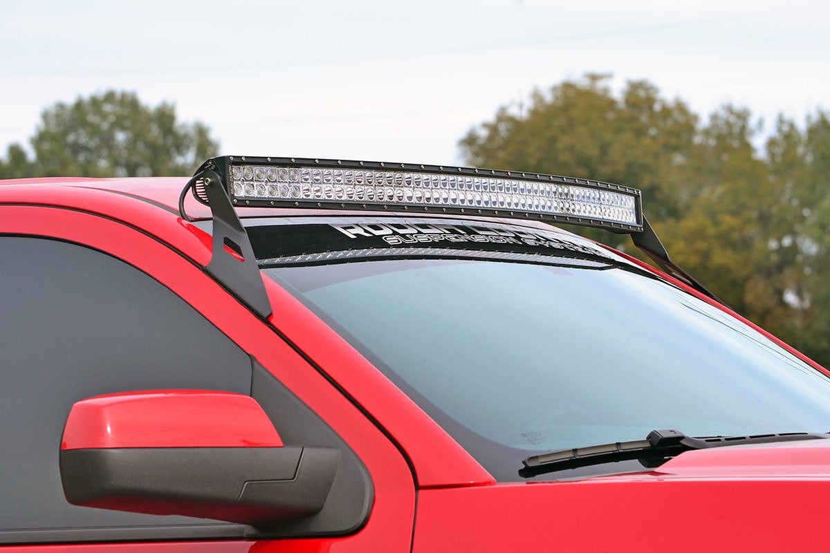 Rough Country LED Light Mount Upper Windshield 54″ Curved Chevy/GMC 1500 (14-18 & Classic)