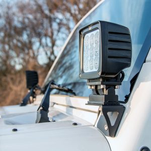 Rough Country Light Mounts Lower Windshield Jeep Wrangler JK/Wrangler Unlimited (07-18)