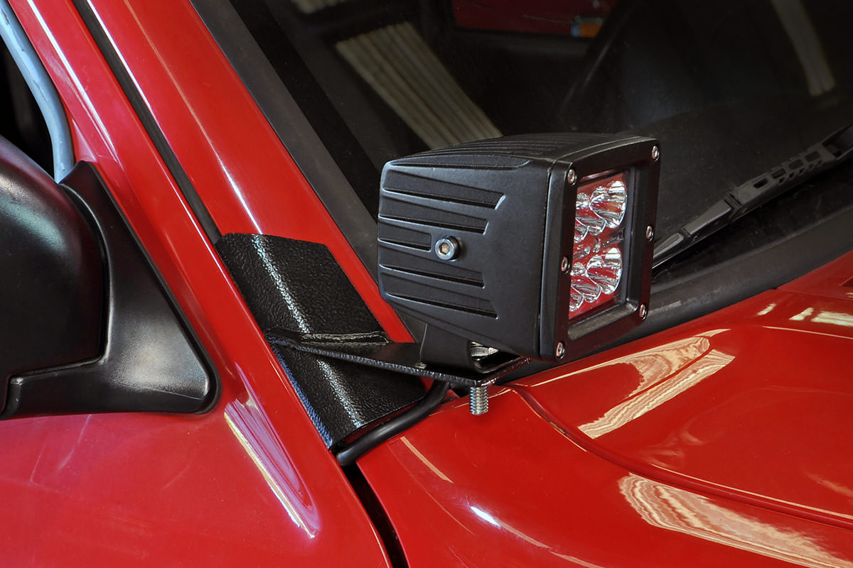 Rough Country LED Light Mount Lower A-Pillar Pod Pair Jeep Cherokee XJ 2WD/4WD (84-01)